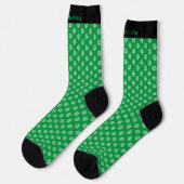 Personalisierte Irish Green Kleeblatt Socken mit N (Linkes Detail)