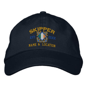 Personalisierte Irish Skipper Nautical Embroidery Bestickte Baseballkappe