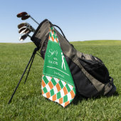 Personalisierte IRLAND-FLAG-Swing zum Herrn Golfhandtuch (Gras)