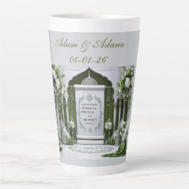 Personalisierte islamische Hochzeit Milchtasse