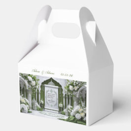 Personalisierte islamische Hochzeitsgeschenkbox. Geschenkschachtel