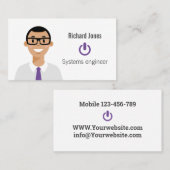 Personalisierte IT Avatar-Visitenkarte Visitenkarte (Vorne/Hinten)