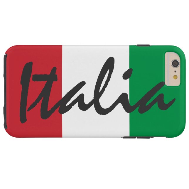 Personalisierte Italien-Flagge Case-Mate iPhone Hülle (Rückseite Horizontal)
