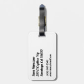 Personalisierte italienische Flag Herzstück-Gepäck Gepäckanhänger (Rückseite vertikal)