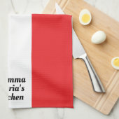 Personalisierte italienische Flagge Geschirrtuch (Viertel Falte)