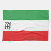 Personalisierte italienische Flagge Geschirrtuch (Horizontal)