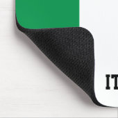 Personalisierte italienische Flagge Mousepad (Ecke)