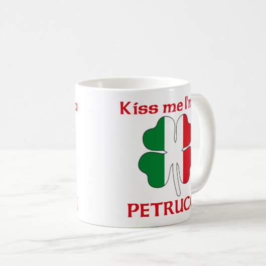 Personalisierte italienische küssen mich, den ich kaffeetasse (VorderseiteRechts)