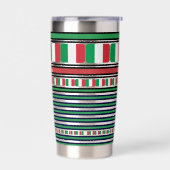 Personalisierte italienische Patriotikflagge Thermobecher (Links)