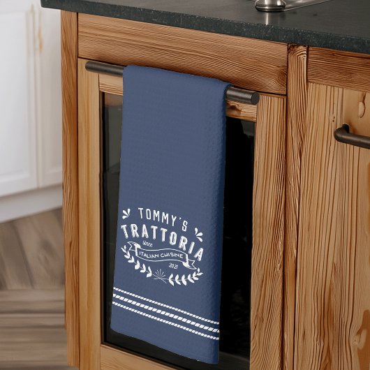 Personalisierte italienische Trattoria Geschirrtuch