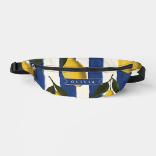 Personalisierte italienische Zitronenstreifen-Küst Bauchtasche