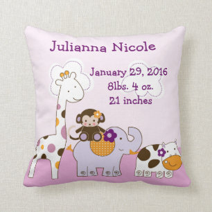 Personalisierte Jacana Girl Animals Pillow Keepake Kissen