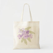 Personalisierte Jacaranda-Blüten-Blumentasche Tragetasche (Vorne)