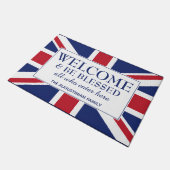 Personalisierte JACK DER UNION - Begrüßung Fußmatte (Schrägansicht)