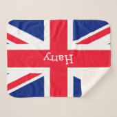 Personalisierte Jack Flag von Großbritannien Sherpadecke (Vorderseite (Horizontal))