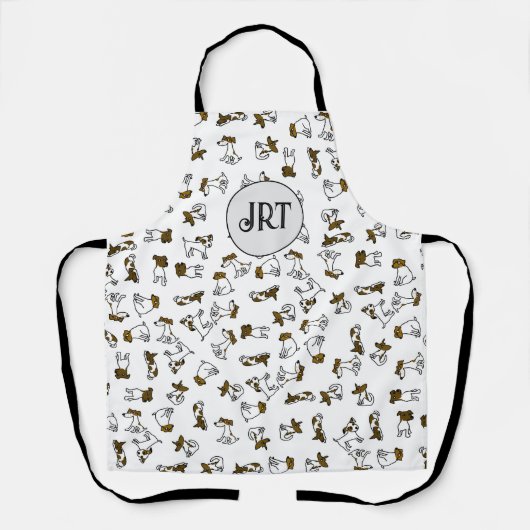 Personalisierte Jack Russell Schürze (Vorderseite)