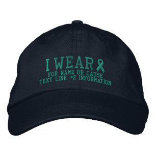 Personalisierte Jade Ribbon Awareness Embroidere Bestickte Kappe