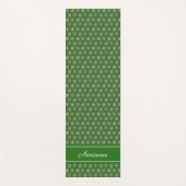 Personalisierte Jade Tree Blätter auf Green Yoga M Yogamatte (Vorderseite)