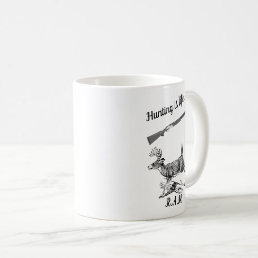 Personalisierte Jagd 2 Kaffeetasse (VorderseiteRechts)