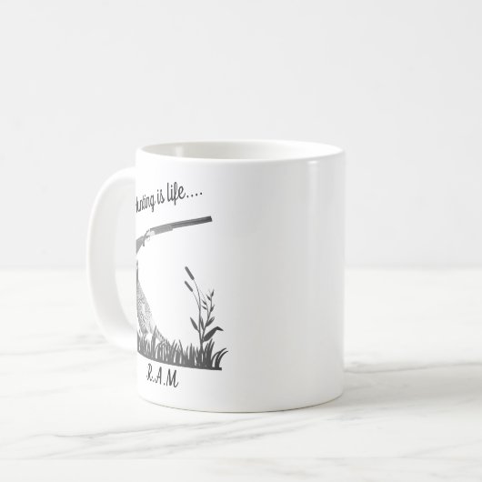Personalisierte Jagd 4 Kaffeetasse (Vorderseite Links)