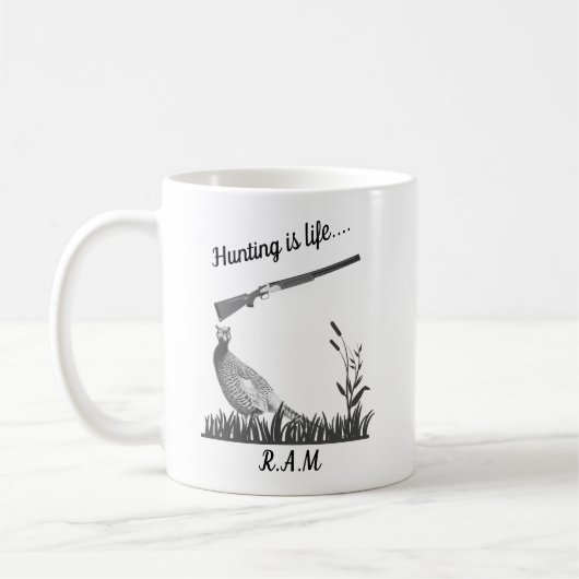 Personalisierte Jagd 4 Kaffeetasse (Links)