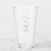 Personalisierte Jagd ist Lebensbuck und Bogenbock Glas (Rückseite)