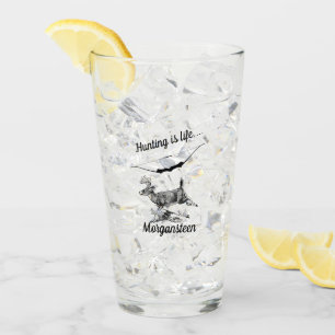 Personalisierte Jagd ist Lebensbuck und Bogenbock Glas