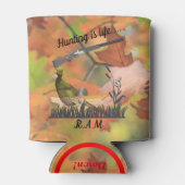 Personalisierte Jagd ist lebensgefährlich Dosenkühler (Rückseite)