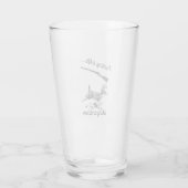 Personalisierte Jagd ist lebensgefährlich Glas (Rückseite)