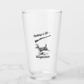 Personalisierte Jagd ist lebensgefährlich Glas (Vorderseite)