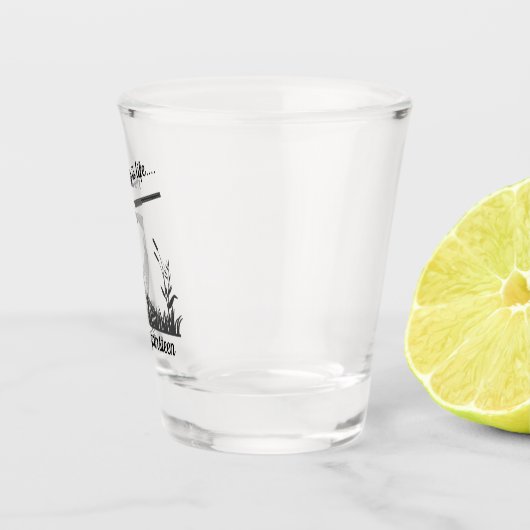 Personalisierte Jagd ist lebensgefährlich Schnapsglas (Rechts)