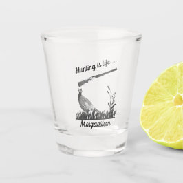 Personalisierte Jagd ist lebensgefährlich Schnapsglas
