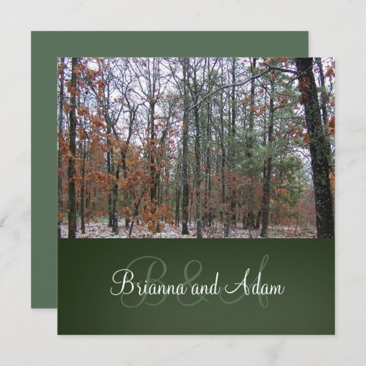 Personalisierte Jagd-Thema-Hochzeits-Einladung Einladung (Vorne/Hinten)