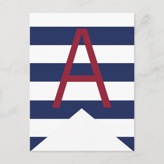 Personalisierte Jagdflagge für die Kinderdusche Postkarte (Vorderseite)