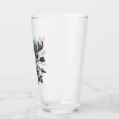 Personalisierte Jagdlodge für Hirschelken Glas (Links)