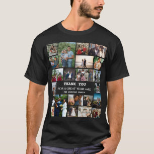 Personalisierte Jahresend-Familien-Fotocollage 22 T-Shirt