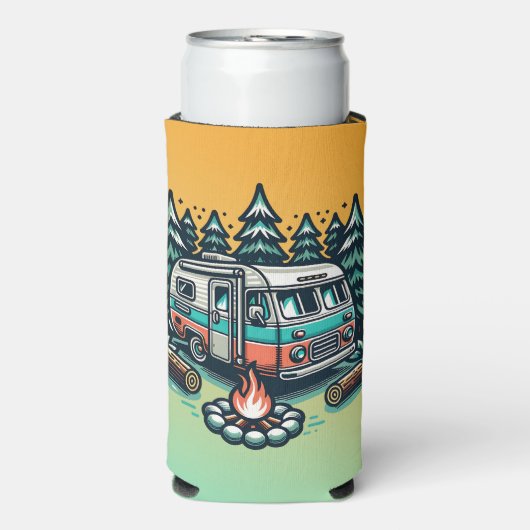 Personalisierte jährliche Reise zum Camping Selters Dosenkühler (Seltzer Vorderseite)