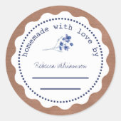 Personalisierte Jam Canning | Eigenart mit Liebe Runder Aufkleber (Vorderseite)