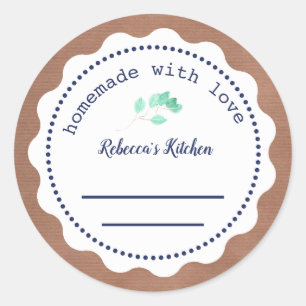 Personalisierte Jam Canning   Eigenart mit Liebe Runder Aufkleber