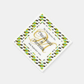 Personalisierte Jamaika-Flagge Serviette (Ecke)