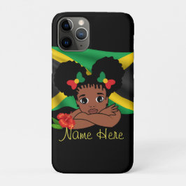 Personalisierte jamaikanische Flag Girl Case-Mate iPhone Hülle