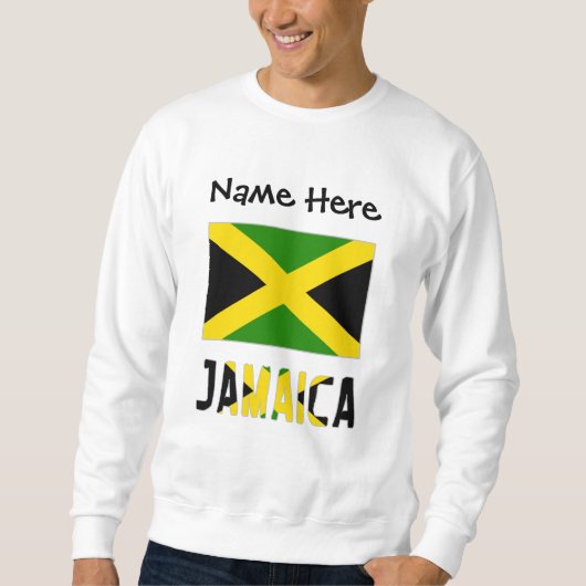 Personalisierte jamaikanische Flagge Sweatshirt (Vorderseite)