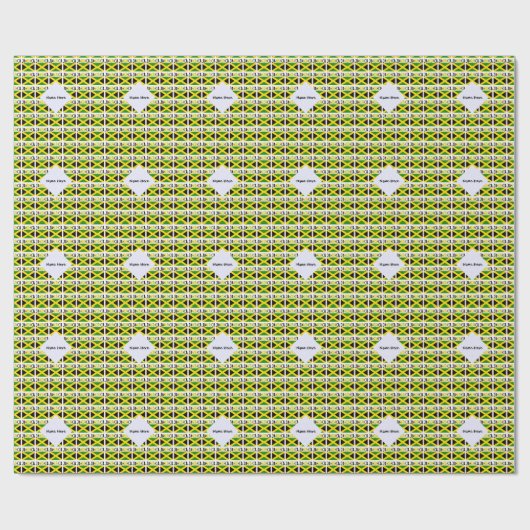 Personalisierte jamaikanische und jamaikanische Fl Geschenkpapier (Flach)