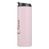 Personalisierte Januar-Nelkenbildung Blume Thermosbecher (Nach rechts gedreht)