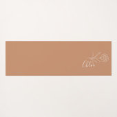 Personalisierte Januar-Nelkenbildung Blume Yogamatte (Rückseite (Horizontal))