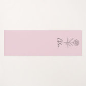 Personalisierte Januar-Nelkenbildung Blume Yogamatte (Vorderseite (Horizontal))