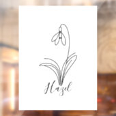 Personalisierte Januar-Schneeschauer Geburtstagsfe Fensteraufkleber (Blatt 2)