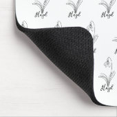 Personalisierte Januar-Schneeschauer Geburtstagsfe Mousepad (Ecke)