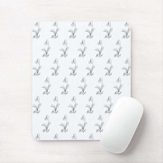 Personalisierte Januar-Schneeschauer Geburtstagsfe Mousepad (Mit Mouse)