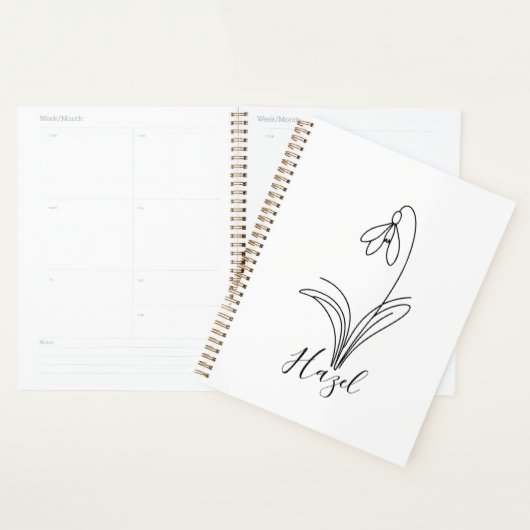 Personalisierte Januar-Schneeschauer Geburtstagsfe Planer (Anzeige)